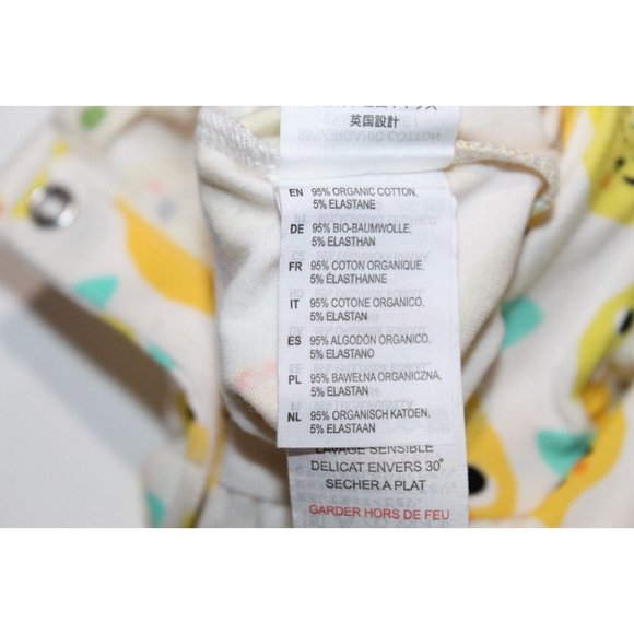 NWT The Bonnie Mob Boutique Baby Romper Jumper Yellow Lemons Size 3-6 Months New - Picture 5 of 6